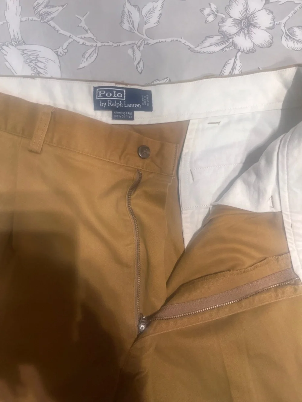 Ralph Lauren Camel men’s dress pants/worn once/dry cleaned 38/34 - Picture 2 of 8